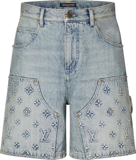 lv print shorts|louis vuitton monogram print shorts.